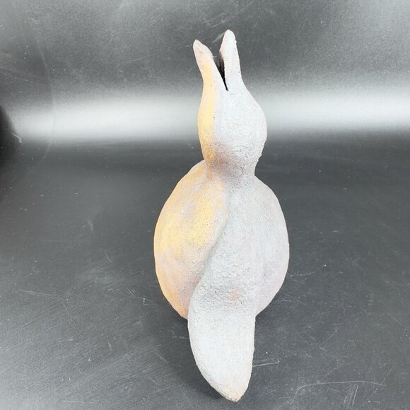 1998 Hand Made Stoneware Pottery Penguin Bird Figurine Artist Signed Decorative - Picture 7 of 11